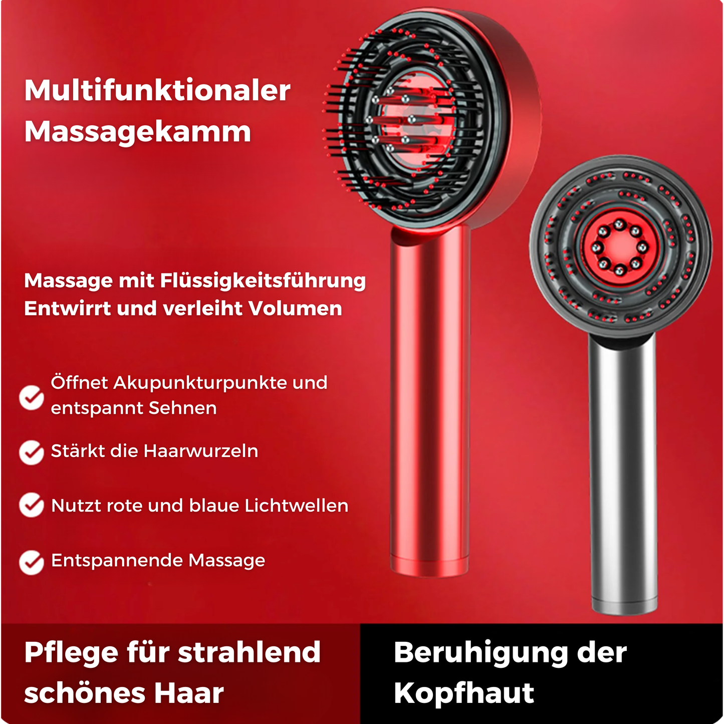 GlideGlow™ Original - Multifunktionaler Massagekamm