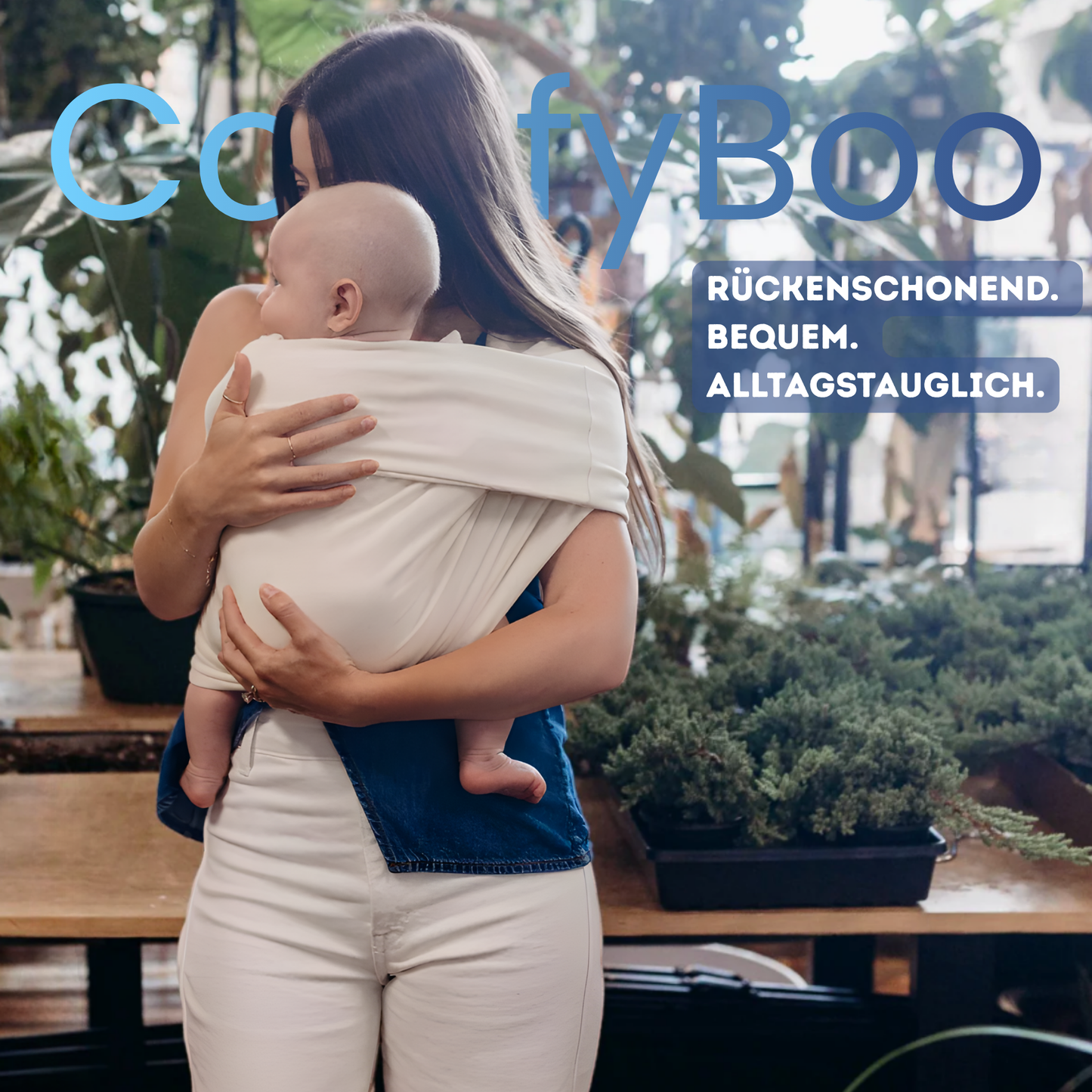 ComfyBoo - Die einfachste und bequemste Babytrage.