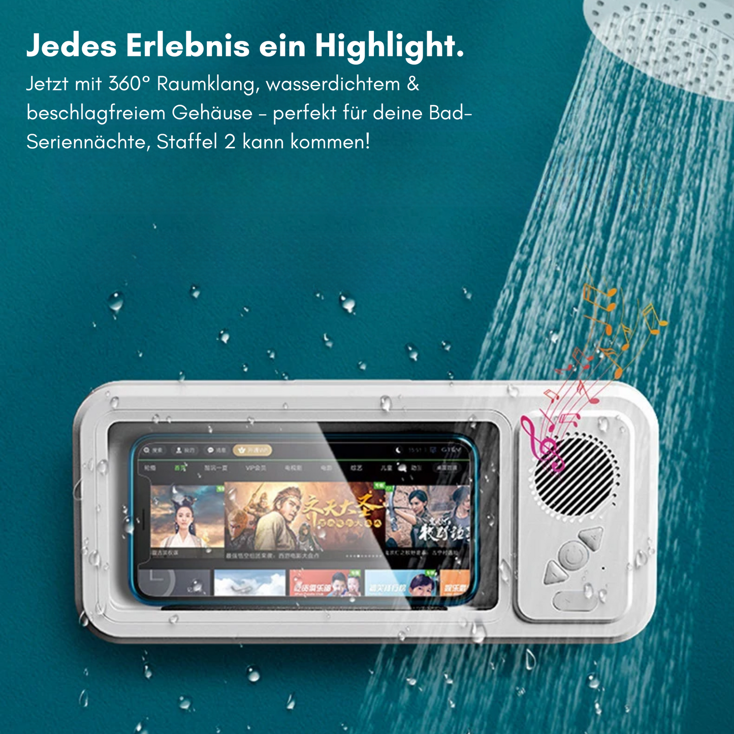 AquaBeat - Entertainment fürs Badezimmer.