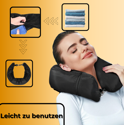 TrekTek Neck Nest - Füllbares Nackenkissen für unterwegs