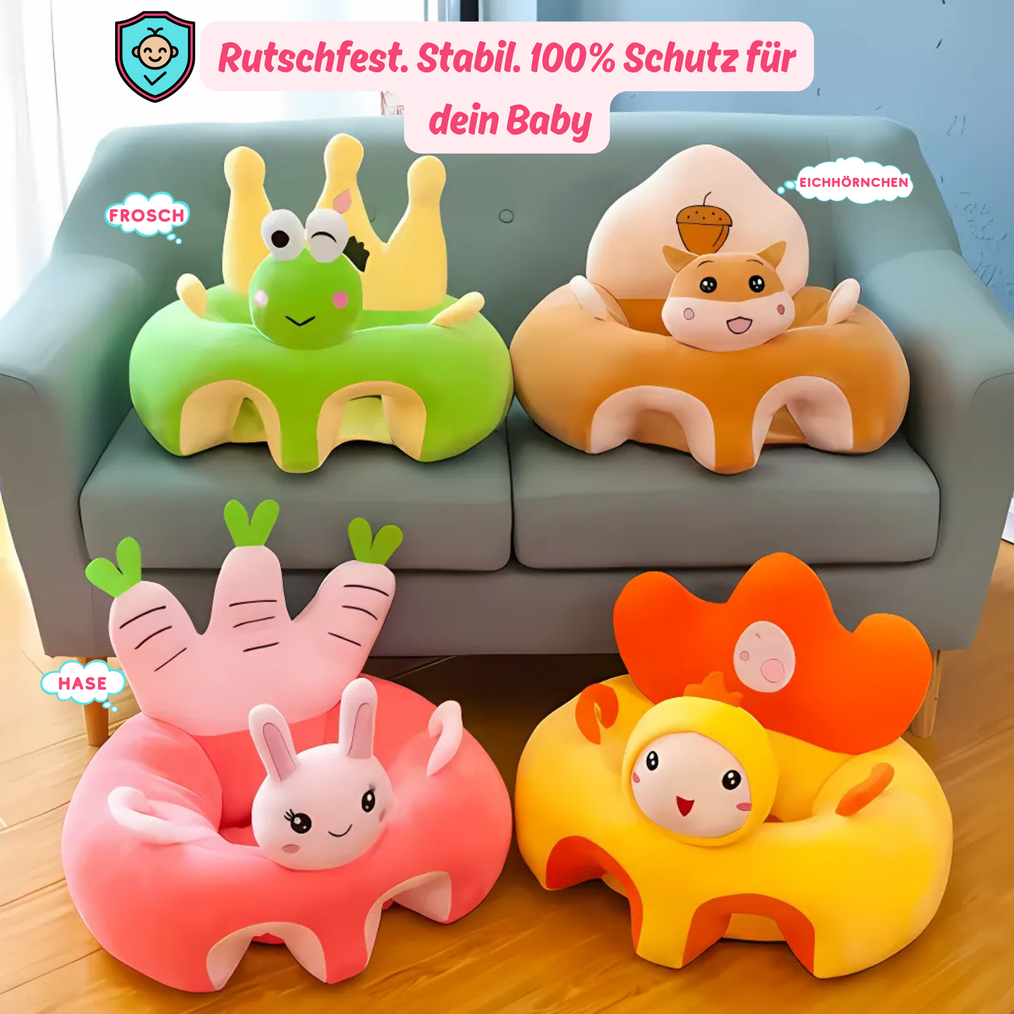 HappyHug – die süßeste Stütze fürs Baby.