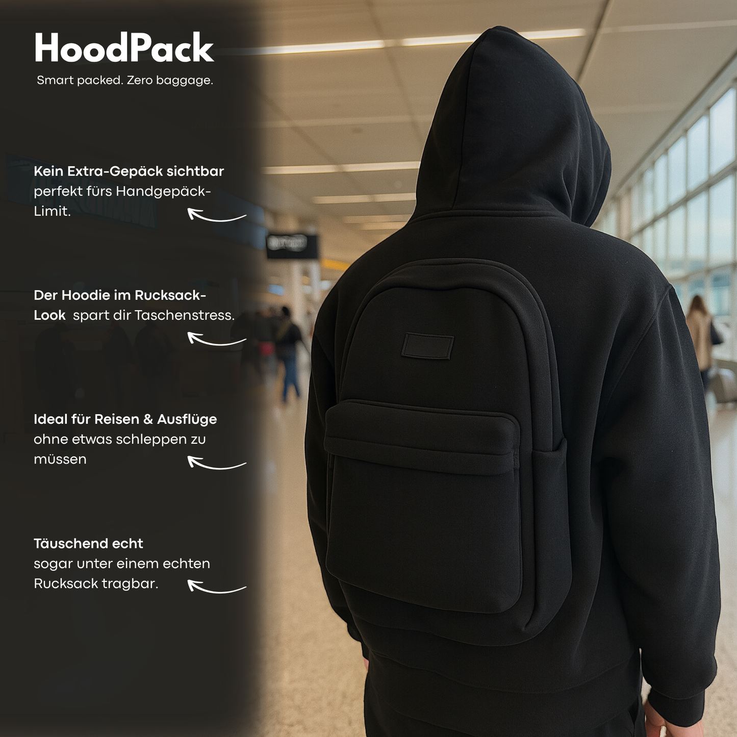 Hoodpack™ – Tragen, ohne zu schleppen